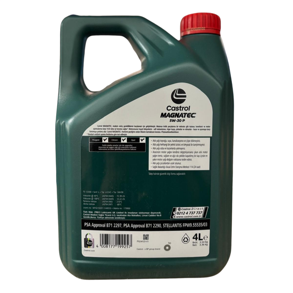 CASTROL MAGNETEC 5W30P 4L