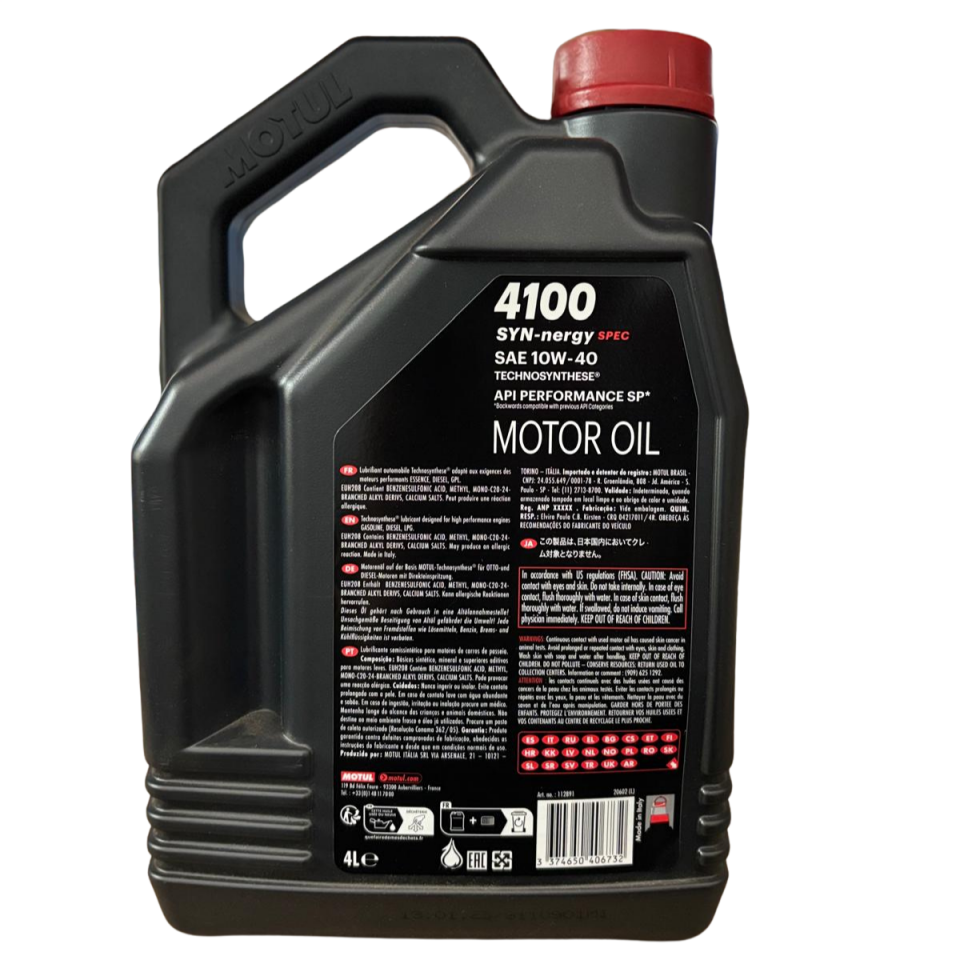 MOTUL 4100 SYN-NERGY SPEC 10W-40 4L