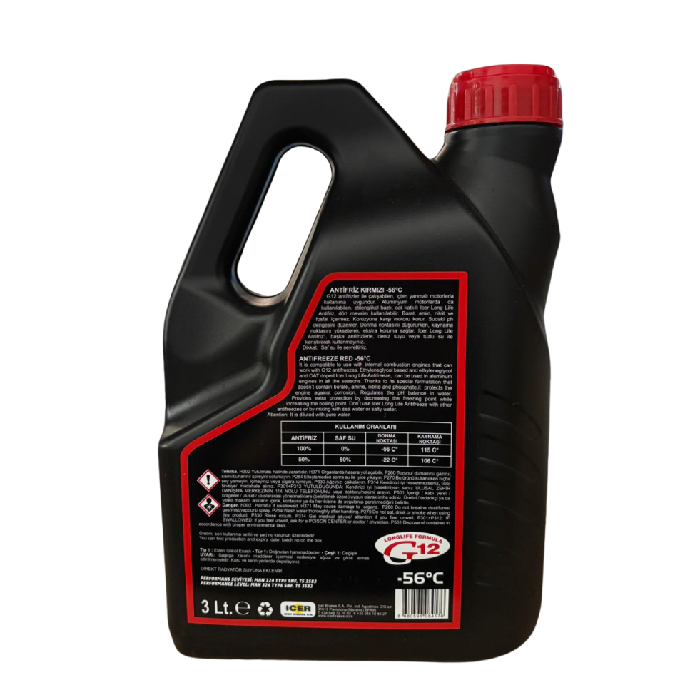 ICER KIRMIZI ANTİFİRİZ